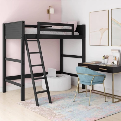 Twin Houston Kids' Wooden Loft Bed with Ladder - Room & Joy Twin Houston Kids' Wooden Loft Bed With Ladder - Room & Joy -Children'S Home Furnishings Store GUEST f3c8e44b d779 42f8 8070 919c74d66be6
