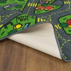 Jungtier Boy & Girl Kids Retro City Road Car Vehicle Traffic Educational Learning & Game Play Nursery Bedroom Classroom Rug Carpet, 2' 7" X 5' 0" -Children'S Home Furnishings Store GUEST f5cdc86f ae49 4dcc b381 2482cd789239