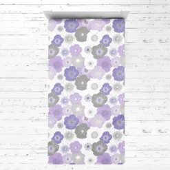 Bacati - Watercolor Floral Purple Gray 3 Pc Toddler Bed Sheet Set -Children'S Home Furnishings Store GUEST f7a1390d cde0 43ca 9be4 441d09982ce3
