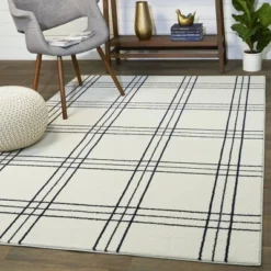 Turner Plaid Kids' Rug White - Balta Rugs -Children'S Home Furnishings Store GUEST f7f45e05 431a 44f0 9199 e920fae0377a