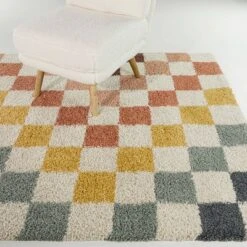 Sydney Rainbow Checkered Shag Kids' Rug - Balta Rugs -Children'S Home Furnishings Store GUEST fd12428f 7e31 4204 986b 738b8be564b7